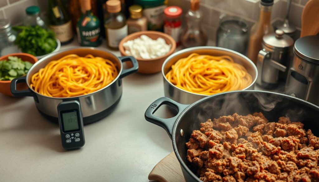 Cooking Temperature Techniques for Ground Beef and Pasta