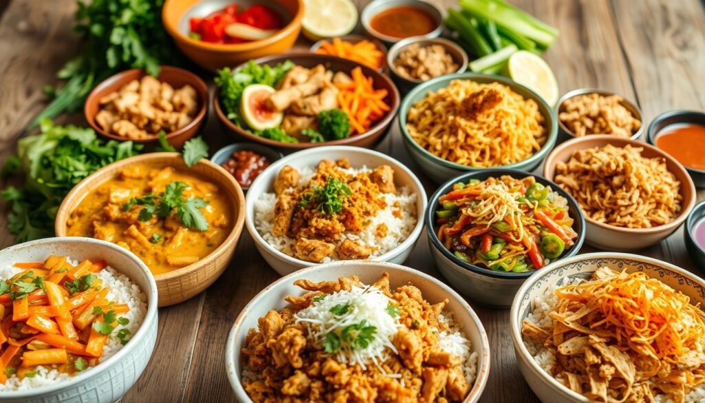 Global Chicken Rice Bowl Variations