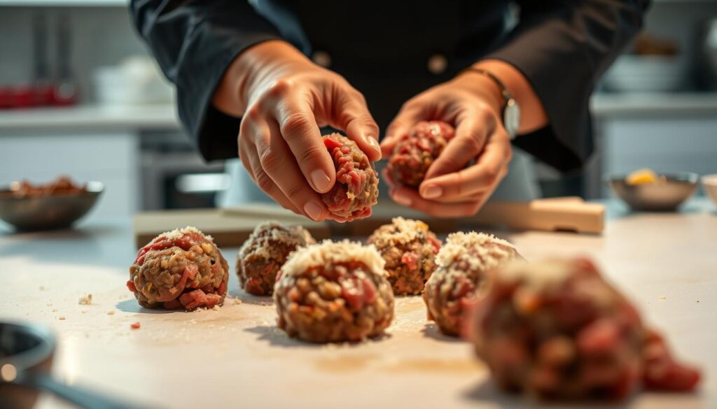 Meatball Cooking Binding Techniques